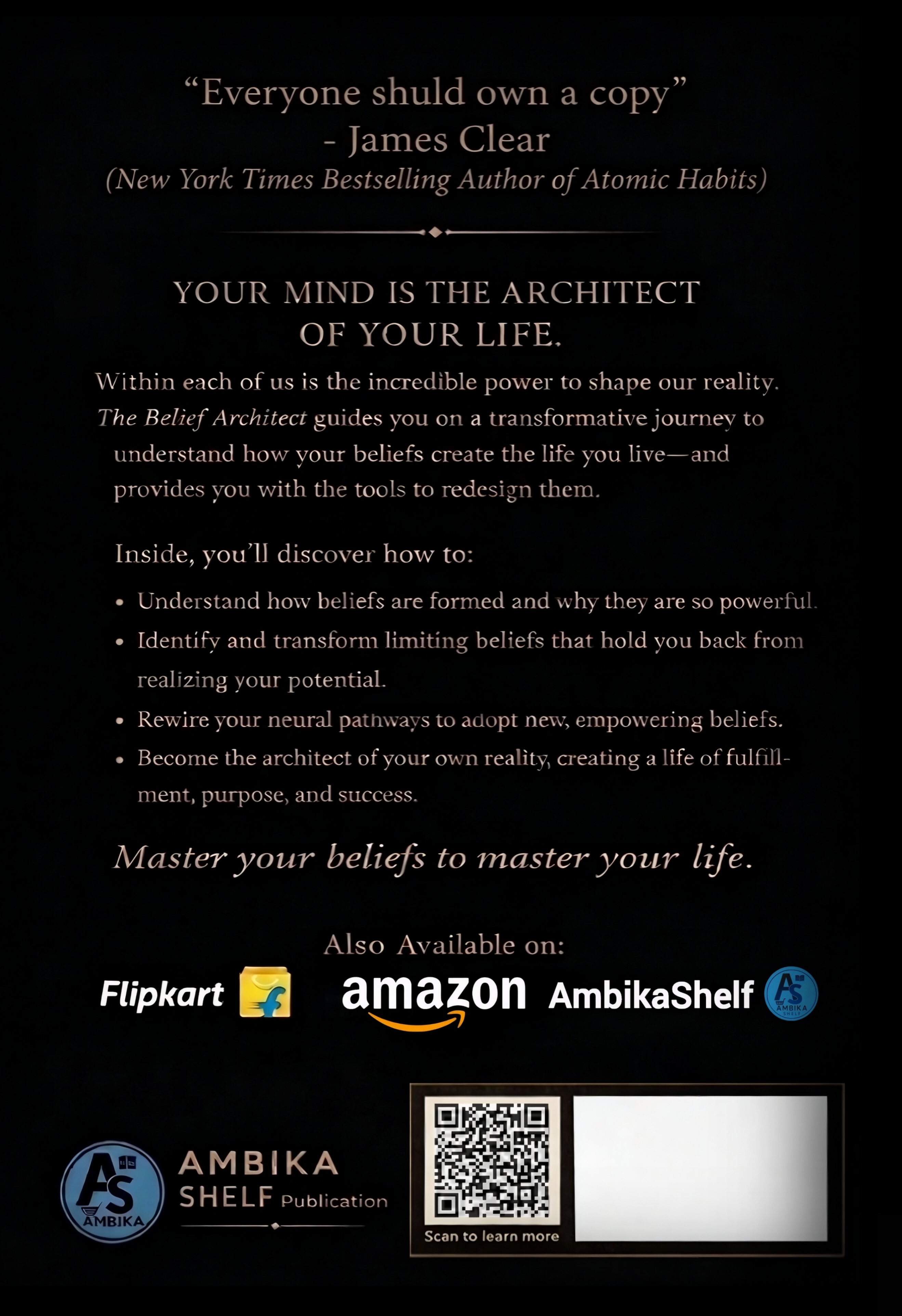 The Belief Architect back cover