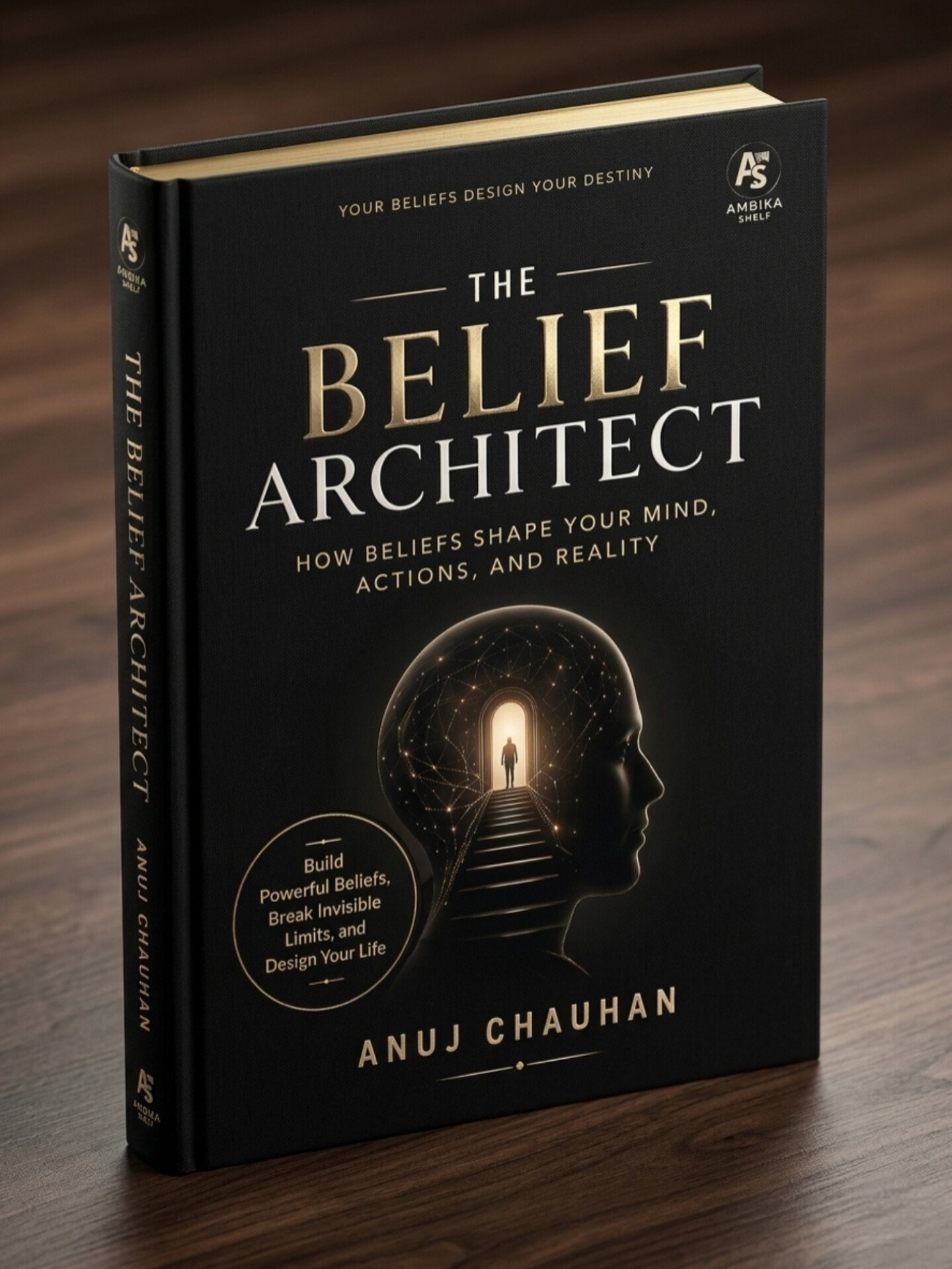 The Belief Architect by Anuj Chauhan 3D Book Mockup